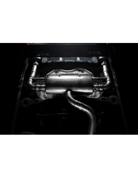 Audi RS3 2,5TFSi Sportback 8V Facelift Milltek Sport 80mm Cat-Back 2x 170x107 Svarta Ovala utblås med avgasventiler - Resonated 
