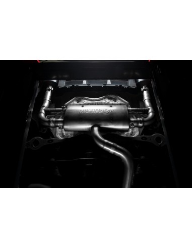 Audi RS3 2,5TFSi OPF Sedan 8V Facelift Milltek Sport 80mm Cat-Back 2x 170x107 Svarta Ovala utblås med avgasventiler - Resonated 