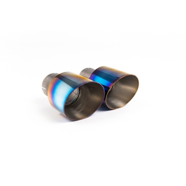 VW Golf 2,0TFSi GTi mk8 Milltek Sport 3,15" (80mm) OPF-Back 2x 115 GT brända titan utblås - Resonated (dämpad)