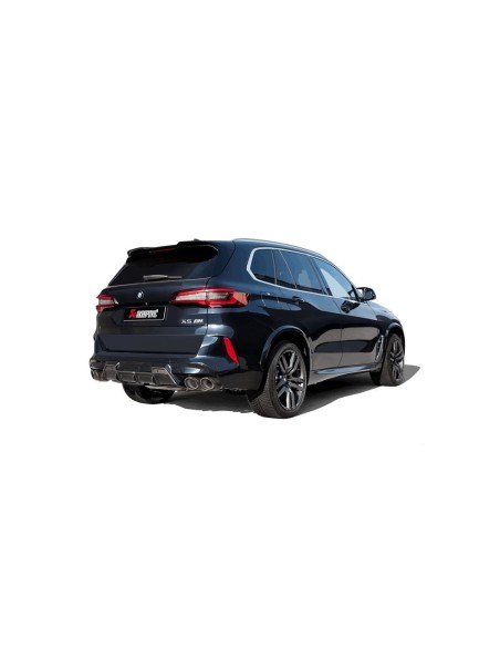 BMW X6 M 4,4T F96 Akrapovic Slip-On System i Titan med kolfiber utblås