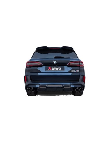 BMW X6 M 4,4T F96 Akrapovic Slip-On System i Titan med kolfiber utblås