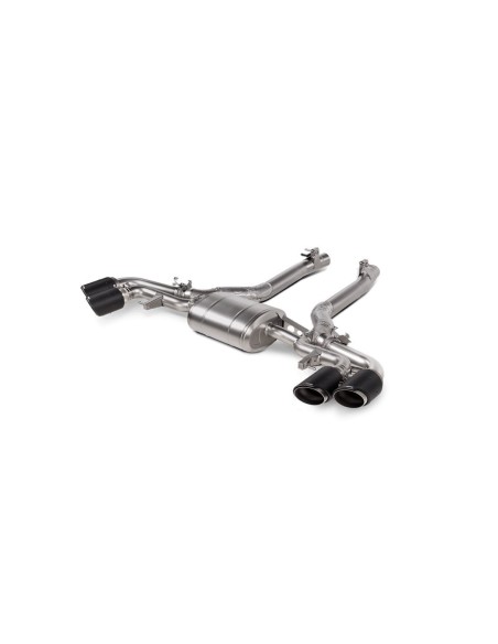 BMW X6 M 4,4T F96 Akrapovic Slip-On System i Titan med kolfiber utblås