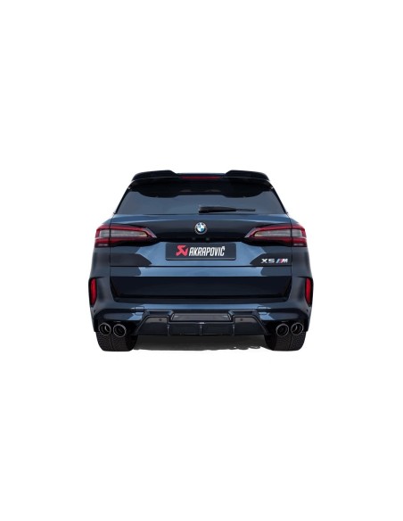 BMW X5 M 4,4T F95 Akrapovic Slip-On System i Titan med kolfiber utblås