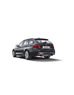 BMW 340i B58 F30 / F31 (ej OPF bilar) Akrapovic Evolution System i Rostfritt med Kolfiber utblås 2