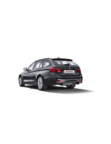 BMW 340i B58 F30 / F31 (ej OPF bilar) Akrapovic Evolution System i Rostfritt med Kolfiber utblås