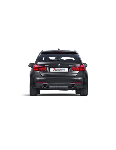 BMW 340i B58 F30 / F31 (ej OPF bilar) Akrapovic Evolution System i Rostfritt med Kolfiber utblås