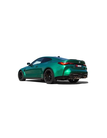 BMW M4 S58 G82 / G83  Akrapovic Slip-On i Titan med fyrkantiga Kolfiber utblås