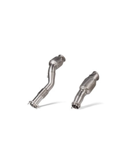 BMW M4 S58 G82 / G83  Akrapovic Downpipes i Rostfritt med racekatalysatorer