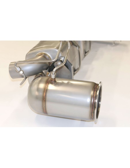 Porsche 992 Carrera S Europipe Turbo-Back avgassystem med racekatalysatorer (OPF Delete, inga ventiler)