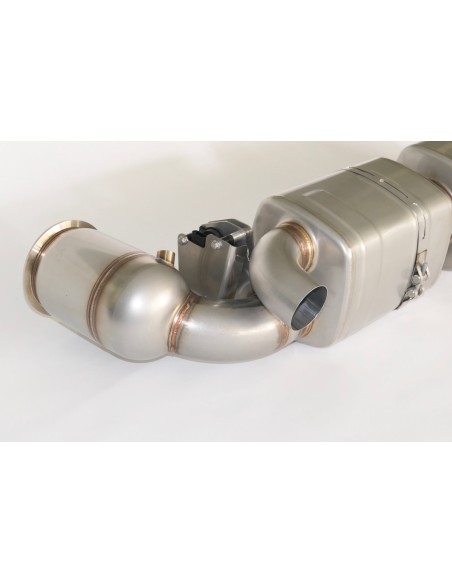Porsche 992 Turbo / Turbo S Europipe Turbo-Back avgassystem (OPF Delete, inga ventiler)