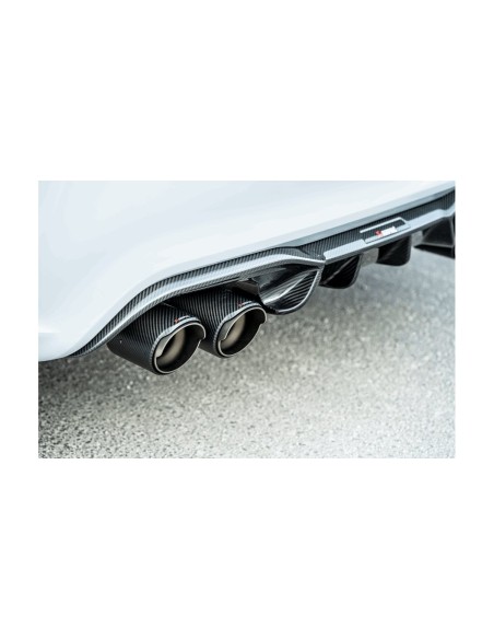 BMW M2 CS S55 F87 Akrapovic Slip-on i Titan med kolfiber utblås (original avgassystem måste kapas)