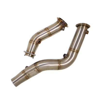 BMW M2 CS S55 F87 Evolution Racewerks downpipes utan katalysatorer
