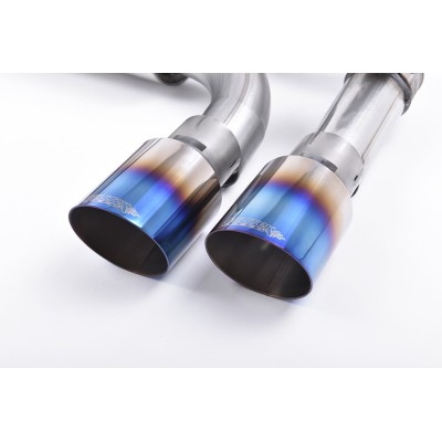 BMW M2 CS S55 F87 Milltek Sport Från Partikelfilter och bakåt (måste kapas) 4x GT90 Brända titan utblås med avgasventiler - Reso