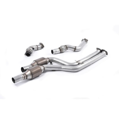 BMW M2 CS S55 F87 Milltek Sport downpipes med 2x 200 cells racekatalysatorer