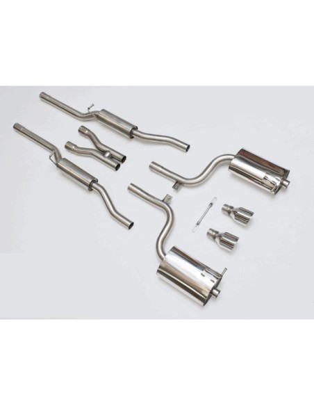 Audi A4 3,0 V6 Quattro B6 Milltek Sport Cat-Back 2x 100 chrome JET utblås