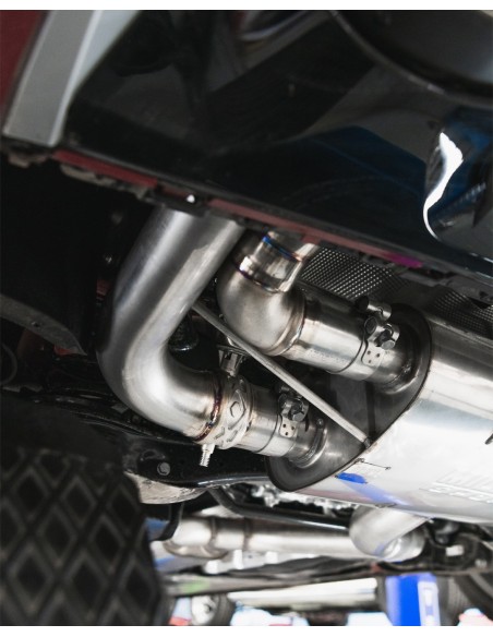 Audi RS3 2,5TFSi Sportback 8Y Milltek Sport 80mm OPF-Back med avgasventiler - Resonated (dämpad)