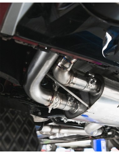 Audi RS3 2,5TFSi Sedan 8Y Milltek Sport 80mm OPF-Back med avgasventiler - Non-Resonated (mindre-dämpad)