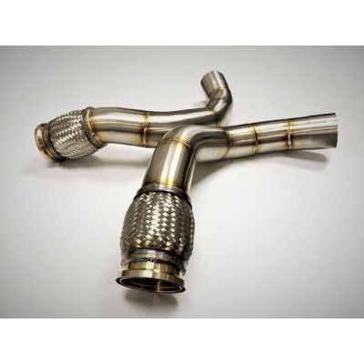 BMW M5 Competition OPF F90 Evolution Racewerks downpipes utan katalysatorer (OPF delete)