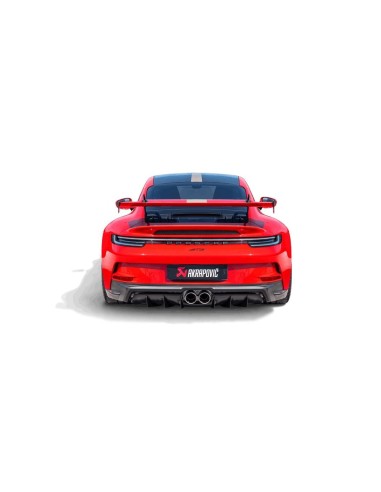 Porsche 992 GT3 Akrapovic matt kolfiber diffuser
