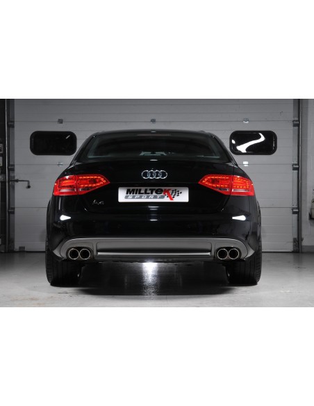 Audi A4 2,0TFSi S-line Automat B8 Milltek Sport Cat-Back 4x 80 chrome GT utblås (kräver S4 diffuser)