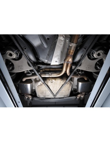 Audi A5 2,0TFSi S-line B8 Milltek Sport Cat-Back 4x 80 chrome GT utblås (kräver S5 diffuser)
