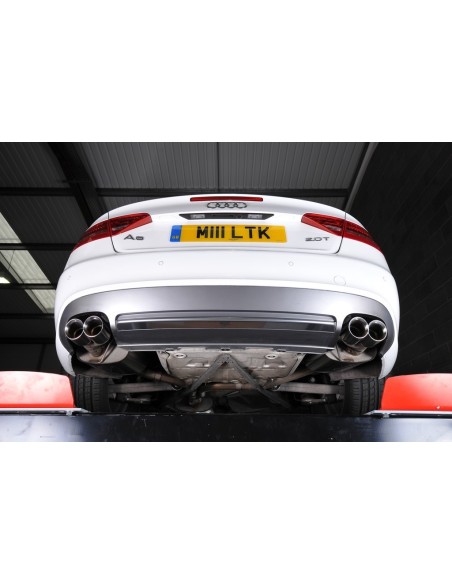 Audi A5 2,0TFSi S-line B8 Milltek Sport Cat-Back 4x 80 chrome GT utblås (kräver S5 diffuser)