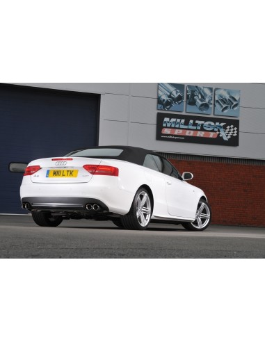 Audi A5 2,0TFSi S-line Automat B8 Milltek Sport Cat-Back 4x 80 chrome GT utblås (kräver S5 diffuser)