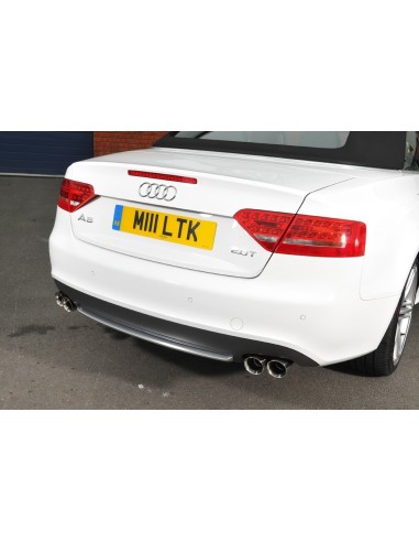 Audi A5 2,0TFSi S-line Automat B8 Milltek Sport Cat-Back 4x 80 chrome GT utblås (kräver S5 diffuser)