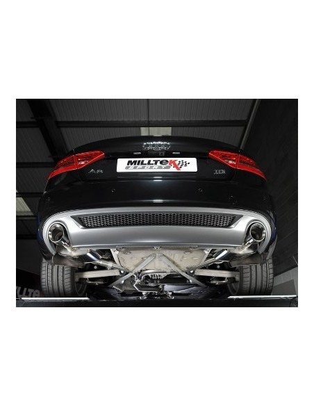 Audi A5 3,0TDi S-line B8 Milltek Sport Cat-Back 2x 100 chrome GT utblås