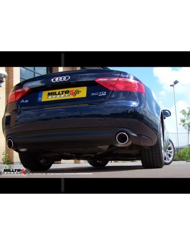 Audi A5 3,0TDi S-line B8 Milltek Sport Cat-Back 2x 100 chrome GT utblås