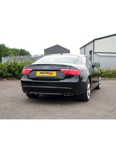 Audi A5 3,0TDi S-line B8 Milltek Sport Cat-Back 4x 80 chrome GT utblås (kräver S5 diffuser)