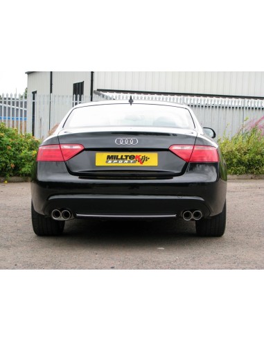 Audi A5 3,0TDi S-line B8 Milltek Sport Cat-Back 4x 80 chrome GT utblås (kräver S5 diffuser)