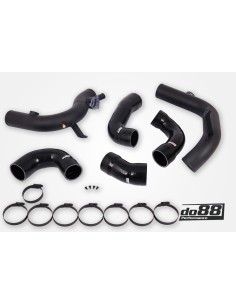 VW Golf 2,0TFSi GTi Clubsport MK8 EA888 EVO4 DO88 för DO88 IC tryckrör med svarta slangar