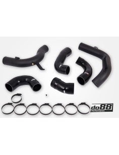 VW Golf 2,0TFSi GTi Clubsport MK8 EA888 EVO4 DO88 för Standard IC tryckrör med svarta slangar
