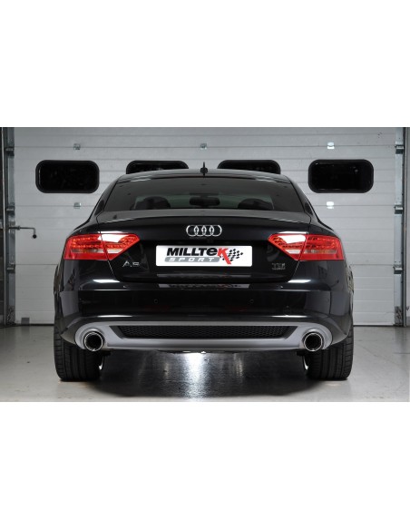 Audi A5 3,0TDi S-line Sportback B8 Milltek Sport Cat-Back 2x 100 chrome GT utblås