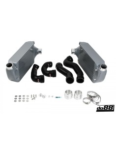 Porsche 996 Turbo / GT2 DO88  Intercooler kit med svarta slangar
