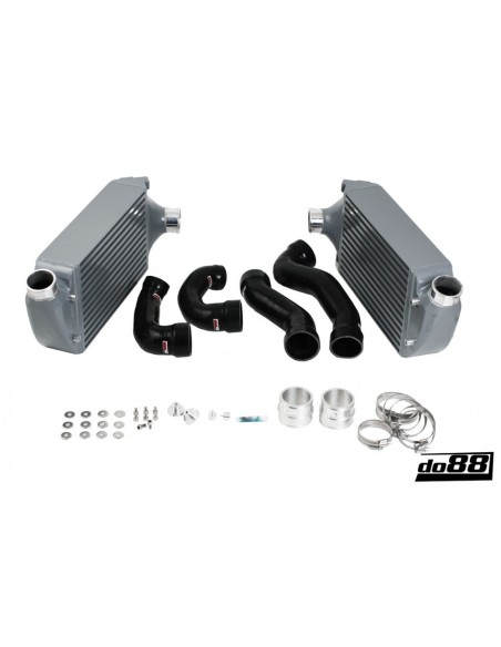 Porsche 996 Turbo / GT2 DO88  Intercooler kit med svarta slangar