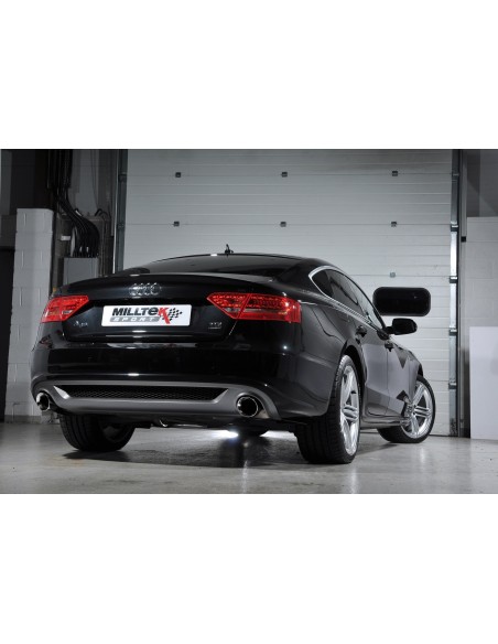 Audi A5 3,0TDi S-line Sportback B8 Milltek Sport Cat-Back 2x 100 chrome GT utblås