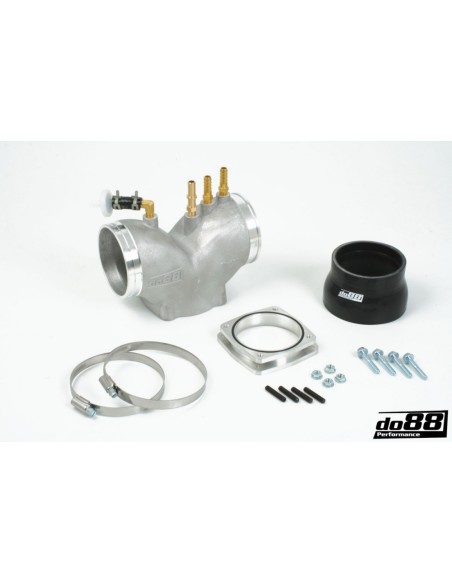 Porsche 997.1 Turbo DO88 74mm insugs plenum (för original spjällhus)