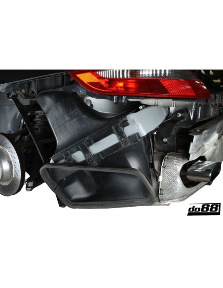 Porsche 997.1 Turbo DO88 Intercooler kit med svarta slangar