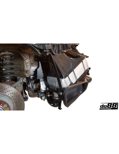 Porsche 997.1 GT2 DO88 Intercooler kit MERA med svarta slangar (för original Y-rör)