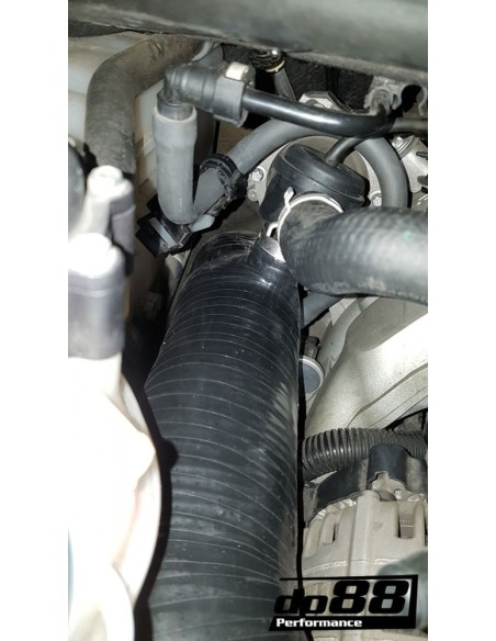 Porsche 997.2 Turbo DO88 Svarta Inloppsslangar till turbos