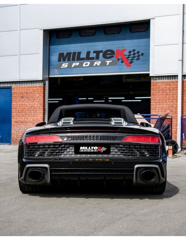 Audi R8 5,2 V10 OPF 4S 2019+ Milltek Sport OPF-Back med aktiva avgasventiler (använder original utblås)