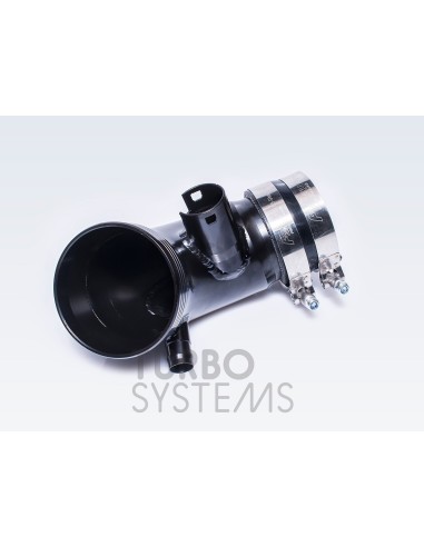 BMW M240i F22 / F23 B58 Turbo Systems turbo inlopps böj i svart målad aluminium