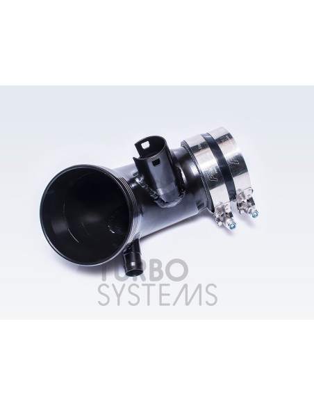 BMW M240i F22 / F23 B58 Turbo Systems turbo inlopps böj i svart målad aluminium