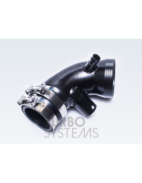 BMW M240i F22 / F23 B58 Turbo Systems turbo inlopps böj i svart målad aluminium