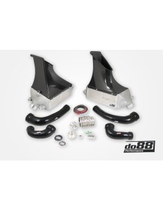 Porsche 991 Turbo DO88 Intercooler kit med svarta slangar (för original Y-rör)