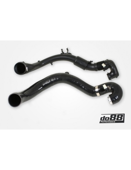 Porsche 991 Turbo DO88 Svarta Inloppsslangar till OEM turbos