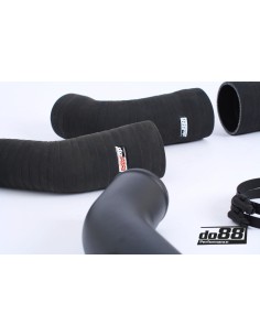 Porsche 992 3,0T Carrera S DO88 Svarta Tryckslangar med tryckrör för OEM Intercooler 2