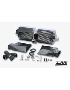 Porsche 992 3,0T Carrera DO88 Intercooler kit med svarta slangar (för standard bak stötfångare)